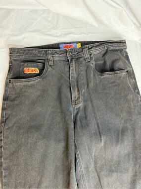 Empyre Relax Black Straight Leg Jeans Mens Size 32 Y2K Skater Relaxed Fit